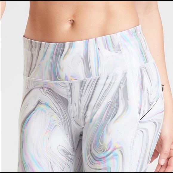 Athleta Contender opal capri crop leggings. Large Tall  Hard to Find - Picture 14 of 15